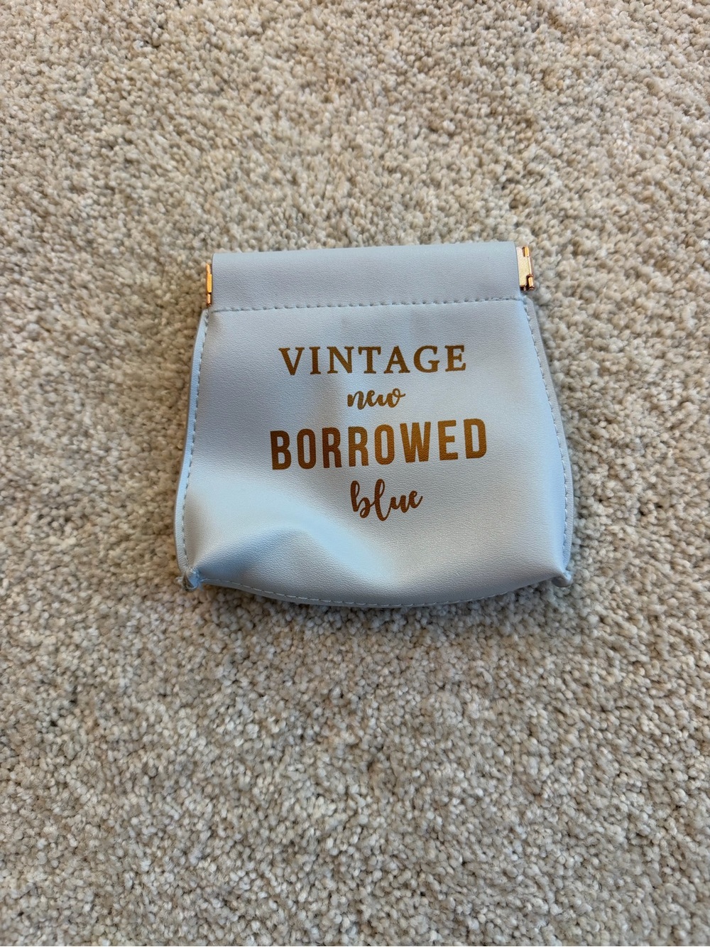 Vintage Borrowed Blue Small Women's Bag - Light Blue